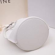 CELINE BIG BAG NANO BUCKET BAG WHITE 187243 SIZE 21 CM - 4