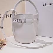 CELINE BIG BAG NANO BUCKET BAG WHITE 187243 SIZE 21 CM - 3