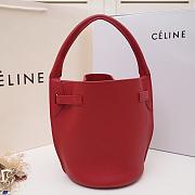 CELINE BIG BAG NANO BUCKET BAG RED 187243 SIZE 21 CM - 4