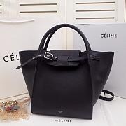 CELINE BIG BAG SMALL LONG STRAP BLACK 183313 SIZE 24 CM - 1