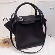 CELINE BIG BAG SMALL LONG STRAP BLACK 183313 SIZE 24 CM - 6