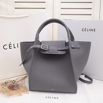 CELINE BIG BAG SMALL LONG STRAP GRAY 183313 SIZE 24 CM