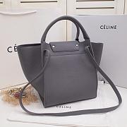 CELINE BIG BAG SMALL LONG STRAP GRAY 183313 SIZE 24 CM - 4