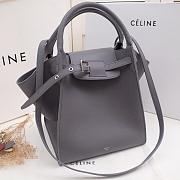CELINE BIG BAG SMALL LONG STRAP GRAY 183313 SIZE 24 CM - 3