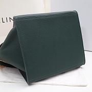 CELINE BIG BAG SMALL LONG STRAP EMERALD GREEN 183313 SIZE 24 CM - 6