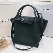 CELINE BIG BAG SMALL LONG STRAP EMERALD GREEN 183313 SIZE 24 CM - 5