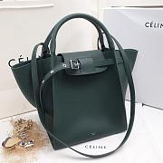CELINE BIG BAG SMALL LONG STRAP EMERALD GREEN 183313 SIZE 24 CM - 3