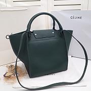 CELINE BIG BAG SMALL LONG STRAP EMERALD GREEN 183313 SIZE 24 CM - 4