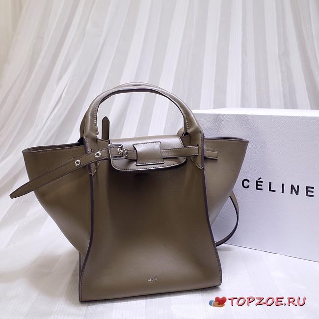 CELINE BIG BAG SMALL LONG STRAP TAUPE 183313 SIZE 24 CM - 1