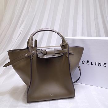 CELINE BIG BAG SMALL LONG STRAP TAUPE 183313 SIZE 24 CM