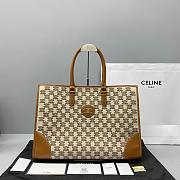 CELINE HORIZONTAL CABAS TRIOMPHE BROWN 194342 SIZE 43 CM - 1