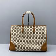 CELINE HORIZONTAL CABAS TRIOMPHE BROWN 194342 SIZE 43 CM - 3
