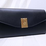 CELINE LONG WALLET ON CHAIN BLACK CALFSKIN SIZE 19 CM - 2