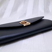 CELINE LONG WALLET ON CHAIN BLACK CALFSKIN SIZE 19 CM - 3