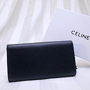 CELINE LONG WALLET ON CHAIN BLACK CALFSKIN SIZE 19 CM - 5