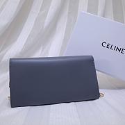 CELINE LONG WALLET ON CHAIN GRAY CALFSKIN SIZE 19 CM - 4