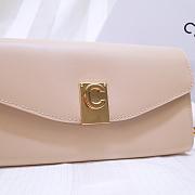 CELINE LONG WALLET ON CHAIN LIGHT BEIGE CALFSKIN SIZE 19 CM - 2