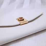 CELINE LONG WALLET ON CHAIN WHITE CALFSKIN SIZE 19 CM - 6