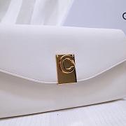 CELINE LONG WALLET ON CHAIN WHITE CALFSKIN SIZE 19 CM - 5