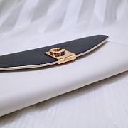 CELINE LONG WALLET ON CHAIN BLACK & WHITE CALFSKIN SIZE 19 CM - 5