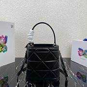 PRADA SPECTRUM LEATHER BAG BLACK 1BA319 SIZE 21.5 CM - 3