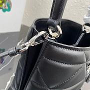 PRADA SPECTRUM LEATHER BAG BLACK 1BA319 SIZE 21.5 CM - 4