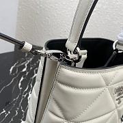 PRADA SPECTRUM LEATHER BAG WHITE 1BA319 SIZE 21.5 CM - 3