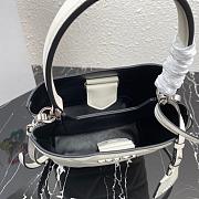PRADA SPECTRUM LEATHER BAG WHITE 1BA319 SIZE 21.5 CM - 4