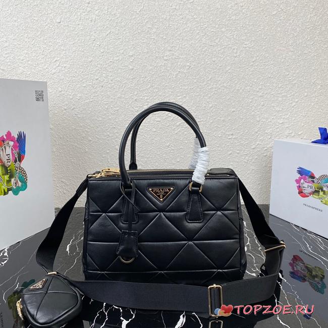 PRADA SMALL LAMPSKIN GALLERIA BAG 1BA863 SIZE 28 CM - 1