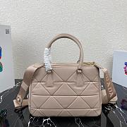PRADA SMALL LAMPSKIN GALLERIA BAG BEIGE 1BA863 SIZE 28 CM - 6