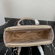 PRADA SMALL LAMPSKIN GALLERIA BAG BEIGE 1BA863 SIZE 28 CM - 4