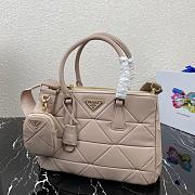 PRADA SMALL LAMPSKIN GALLERIA BAG BEIGE 1BA863 SIZE 28 CM - 2