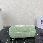 PRADA SMALL LAMPSKIN GALLERIA BAG LIGHT GREEN 1BA863 SIZE 28 CM - 3