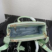 PRADA SMALL LAMPSKIN GALLERIA BAG LIGHT GREEN 1BA863 SIZE 28 CM - 6