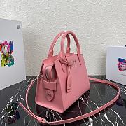 PRADA KRISTEN HANDBAG ROSE PINK 1BA297 SIZE 26 CM - 6