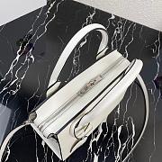 PRADA KRISTEN HANDBAG WHITE 1BA297 SIZE 26 CM - 5