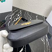 PRADA SAFFIANO LEATHER SHOULDER BAG BLACK 1BD275 SIZE 22 CM - 3