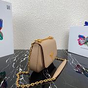 PRADA SAFFIANO LEATHER SHOULDER BAG BEIGE 1BD275 SIZE 22 CM - 3