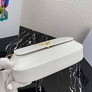 PRADA SAFFIANO LEATHER SHOULDER BAG WHITE 1BD275 SIZE 22 CM - 5