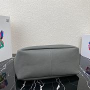 PRADA LEATHER TOTE GRAY 1BG339 SIZE 35 CM - 3