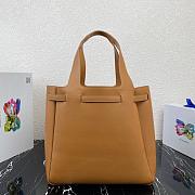 PRADA LEATHER TOTE BROWN 1BG339 SIZE 35 CM - 6