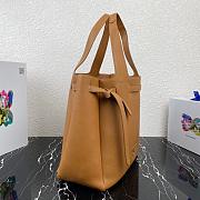 PRADA LEATHER TOTE BROWN 1BG339 SIZE 35 CM - 4