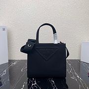 PRADA DRILL TOTE BAG BLACK 1BG382 SIZE 26 CM - 1