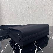 PRADA DRILL TOTE BAG BLACK 1BG382 SIZE 26 CM - 5