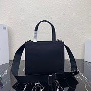 PRADA DRILL TOTE BAG BLACK 1BG382 SIZE 26 CM - 3
