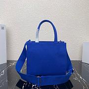  PRADA DRILL TOTE BAG BLUE 1BG382 SIZE 26 CM - 5