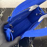  PRADA DRILL TOTE BAG BLUE 1BG382 SIZE 26 CM - 3