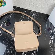 PRADA NYLON & LEATHER IDENTITY SHOULDER BAG BEIGE 1BD263 SIZE 21 CM - 2