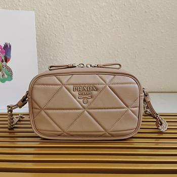 PRADA SPECTRUM SHOULDER BAG BEIGE 1BH141 SIZE 21 CM