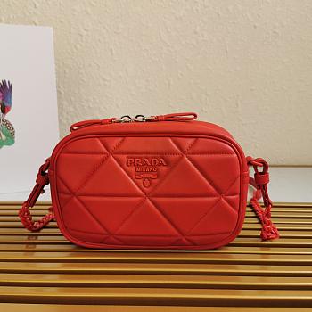 PRADA SPECTRUM SHOULDER BAG RED 1BH141 SIZE 21 CM